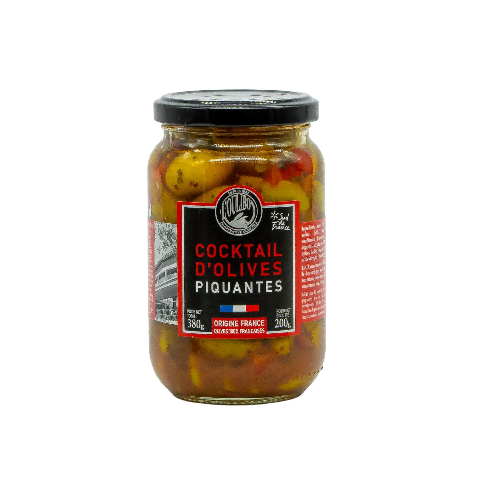 Cocktail d’Olives Piquantes - Pikantní olivový koktejl - 200g