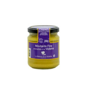 Starofrancouzská jemná hořčice s příchutí fialek – 200g