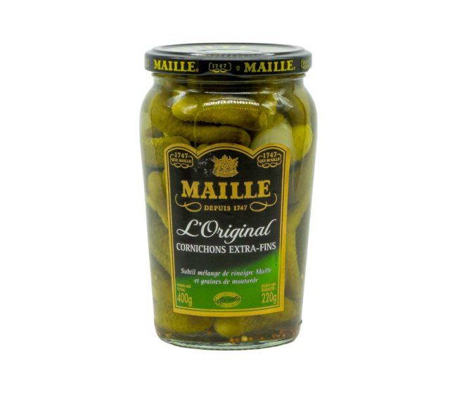 Maille Cornichons ExtraFins - Drobné nakládané okurky - 220g