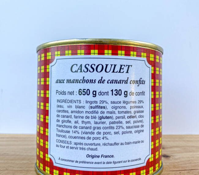Cassoulet s kandovanými kachními játry - 650 g
