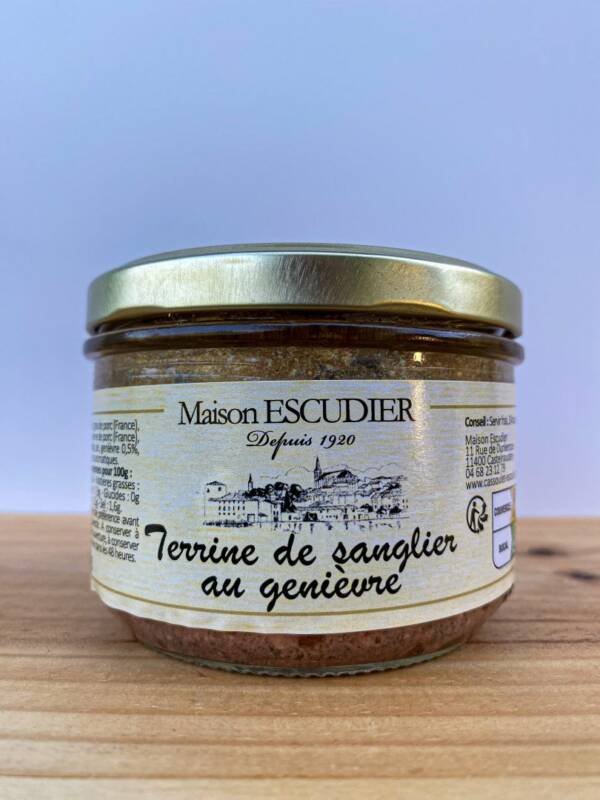 Terina z divočáka s plody jalovce - 180 g