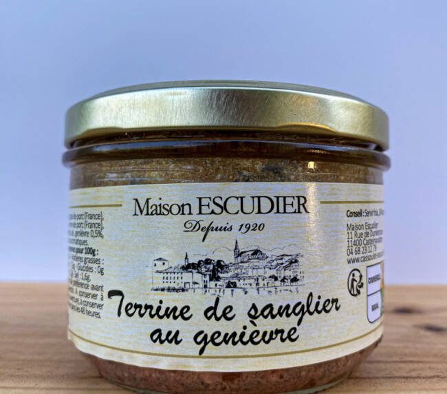 Terina z divočáka s plody jalovce - 180 g