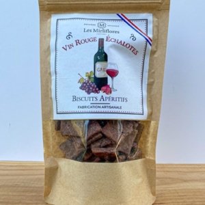 Aperitiv sušenky s červeným vínem a šalotkou Les Mirliflores - 120 g