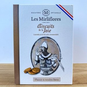 Ručně vyráběné sušenky se skořicí a mandlovými lupínky Les Mirliflores - 160 g