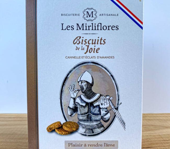 Ručně vyráběné sušenky se skořicí a mandlovými lupínky Les Mirliflores - 160 g
