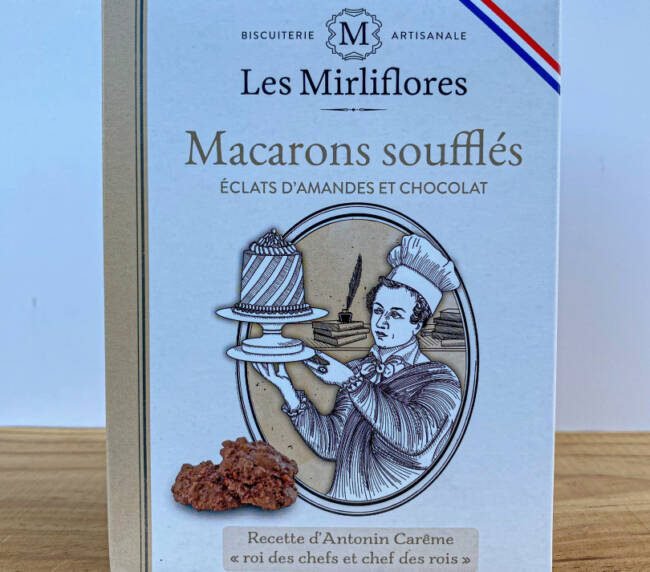Kakaové a mandlové suflé makronky Les Mirliflores - 140g