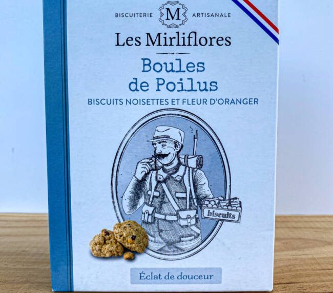 Sušenky s lískovými oříšky a pomerančovými květy Les Mirliflores - 160 g