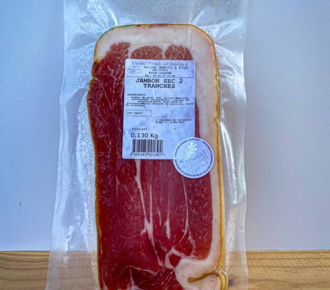 Farmářská sušená šunka JAMBON SEC - PLÁTKY- 130g