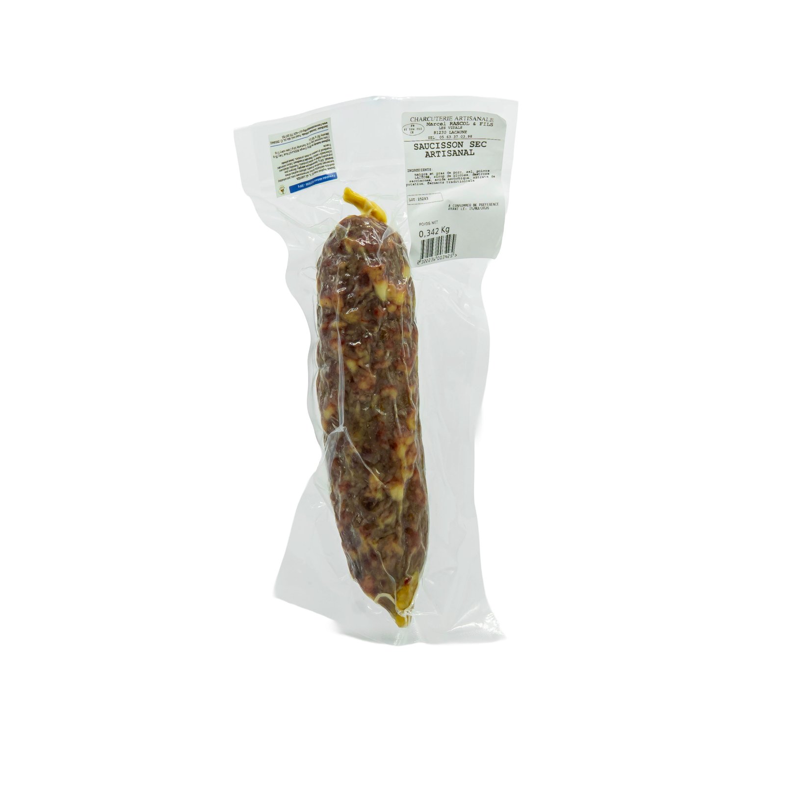 Farmářský vepřový salám JEMNĚ PEPŘOVÝ - 160g