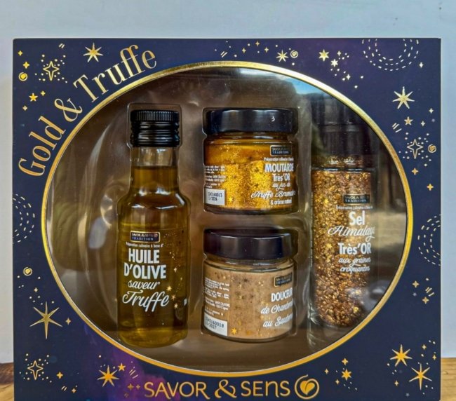 Dárková sada lanýžová - Zlato a lanýž