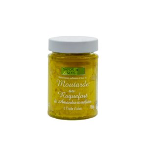 Hořčice Roquefort a pražené mandle -190g