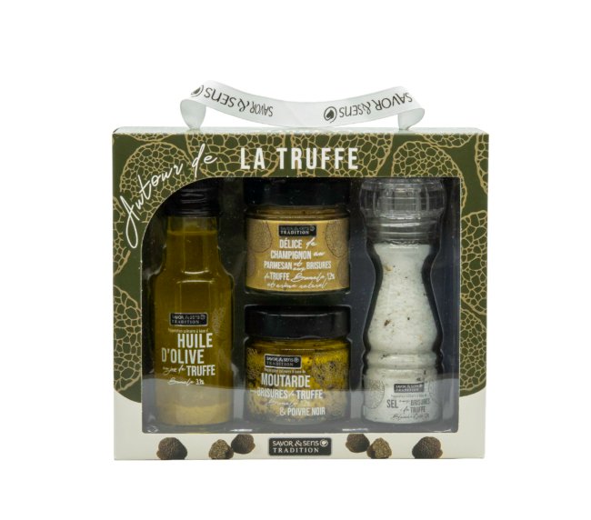 Dárková sada delikates s černým lanýžem (Savor & Sens Tradition)