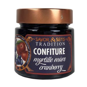 Džem z borůvek, ostružin a brusinek - 270 g