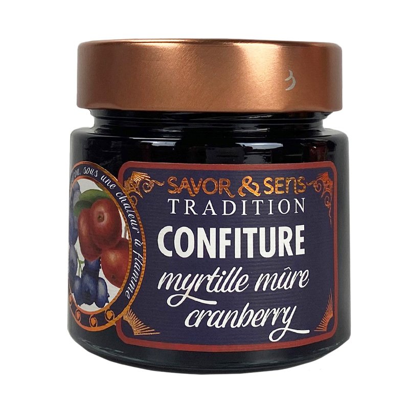 Džem z borůvek, ostružin a brusinek - 270 g