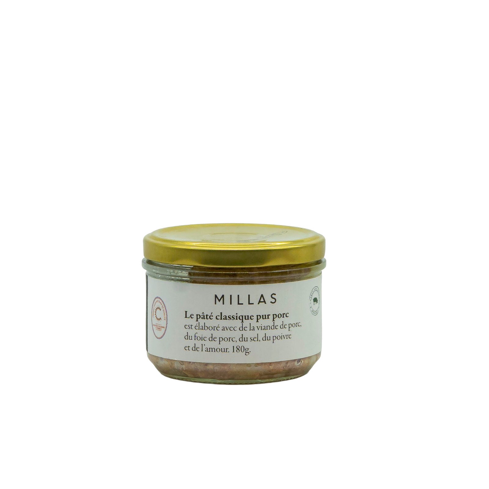 Millas klasická paštika z čistého vepřového masa - 150 g