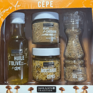 Dárková sada Autour du Cépe - čtyři francouzské speciality s pravými hřiby