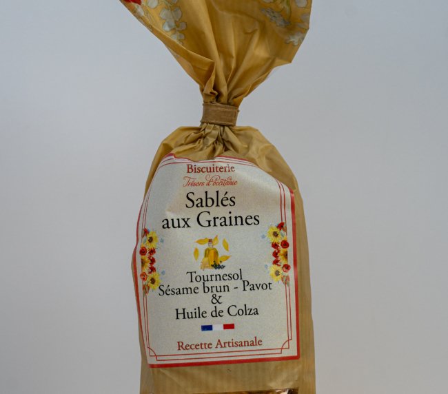 Sablés aux Graines – Tradiční francouzské sušenky s výběrem semínek - 130g