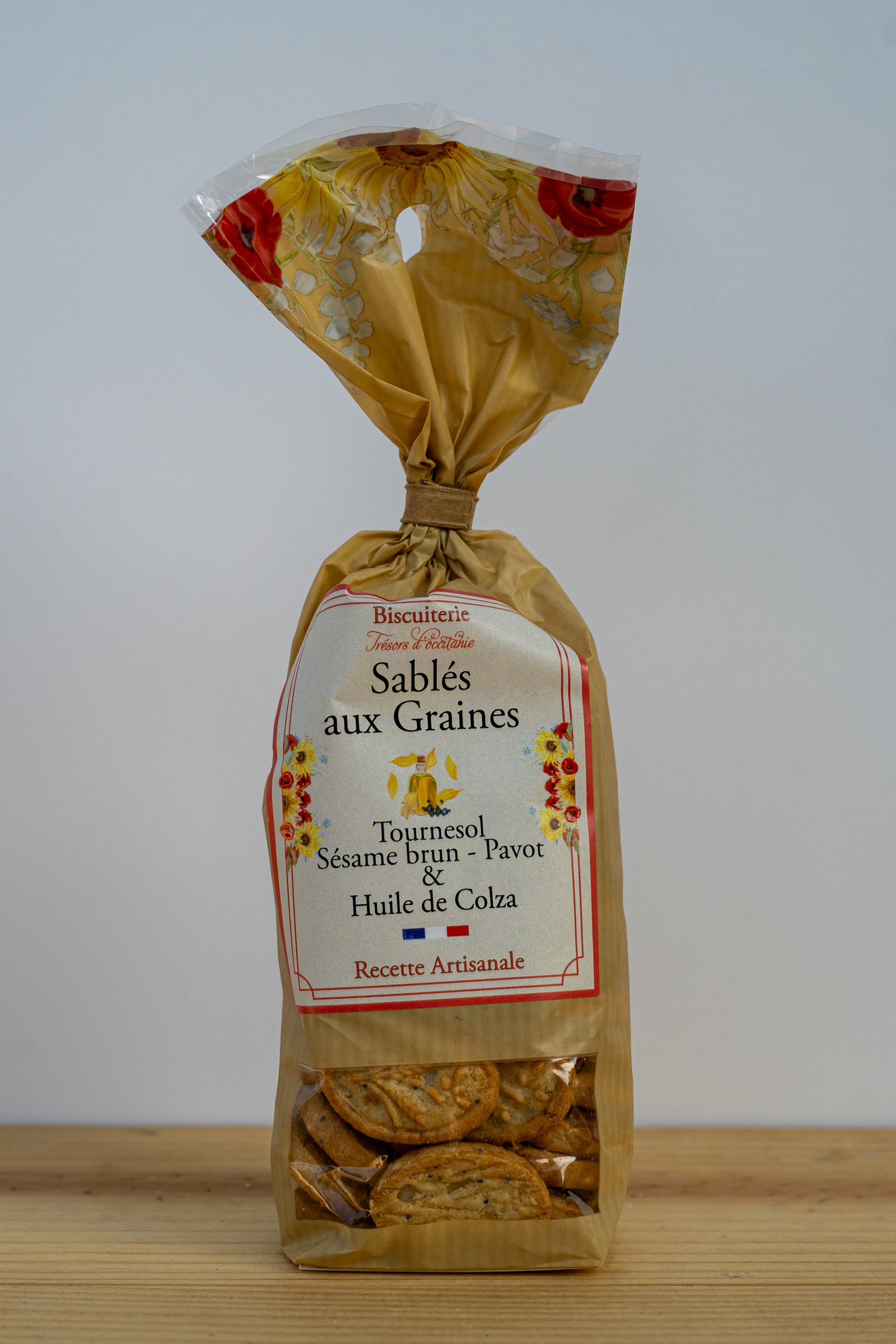 Sablés aux Graines – Tradiční francouzské sušenky s výběrem semínek - 130g