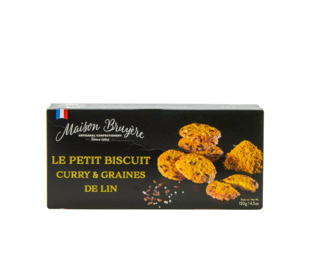 Slané sušenky s kari a lněným semínkem - 130g