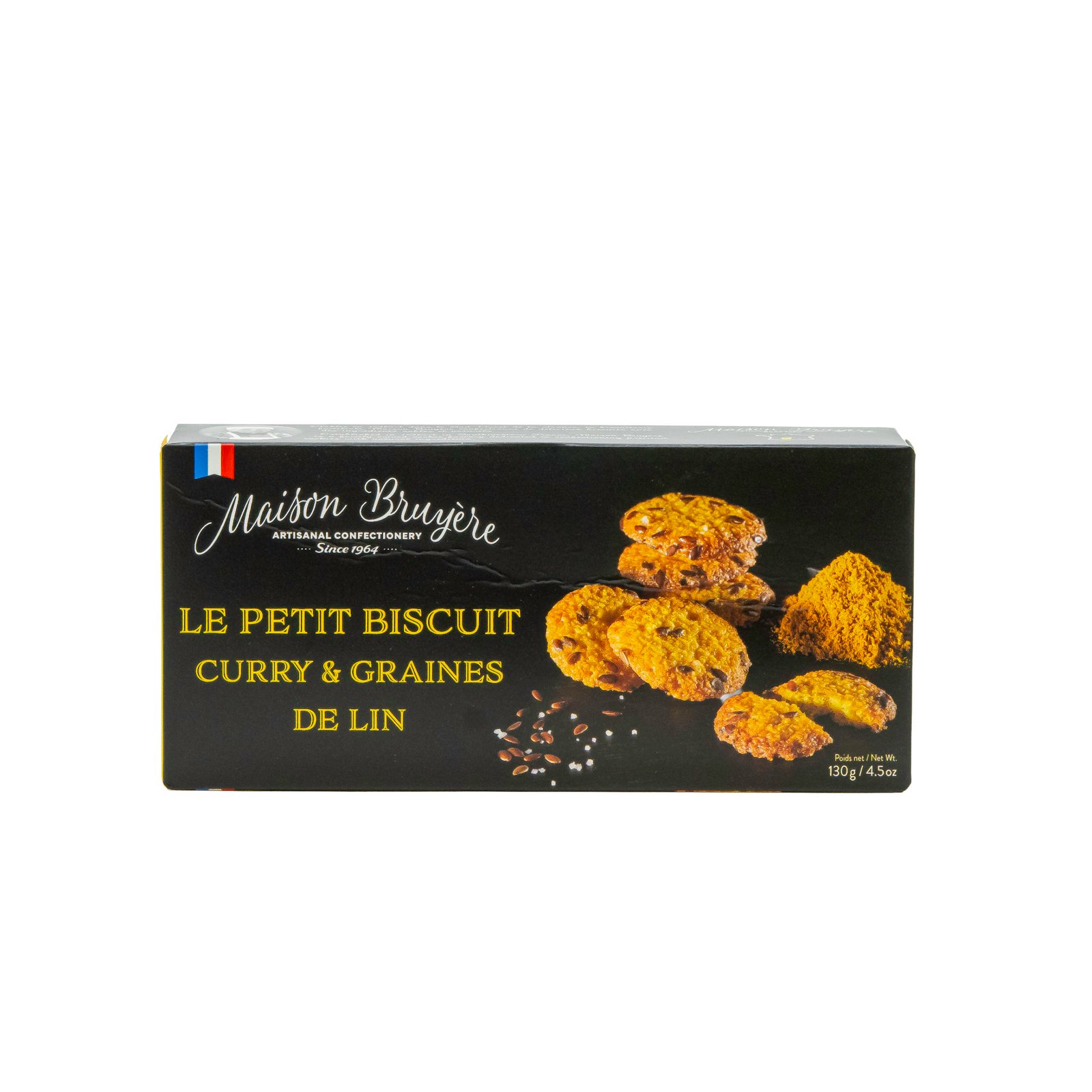 Slané sušenky s kari a lněným semínkem - 130g