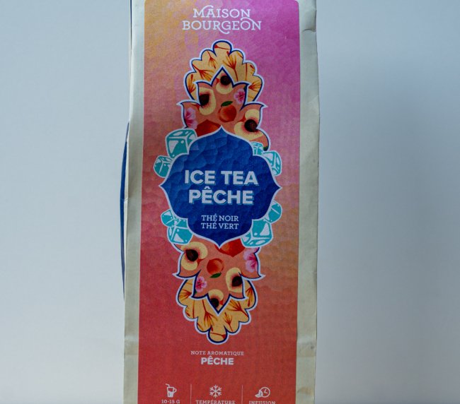 Ice Tea Pêche – ledový čaj s broskví, Maison Bourgeon - 100g