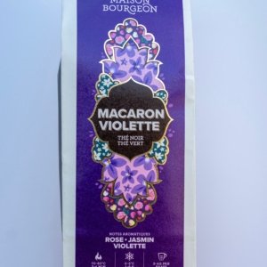 Macaron Violette – květinový černý a zelený čaj, Maison Bourgeon - 100g