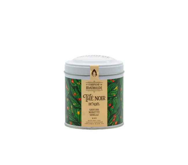 Černý čaj VÁNOČNÍ LÍSKOVÝ OŘÍŠEK S VANILKOU – Le Comptoir de Mathilde - 100g