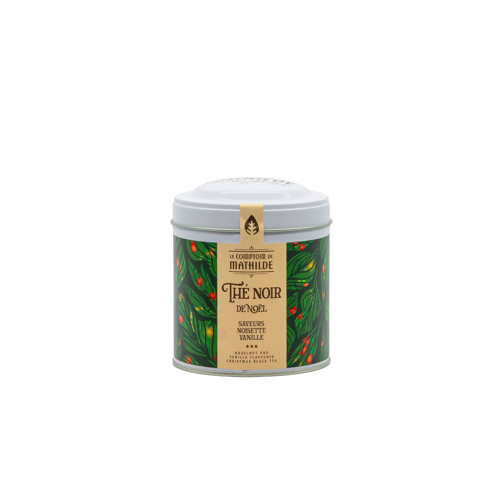 Černý čaj VÁNOČNÍ LÍSKOVÝ OŘÍŠEK S VANILKOU – Le Comptoir de Mathilde - 100g