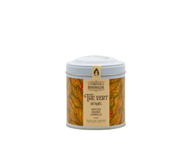 Zelený čaj VÁNOČNÍ POMERANČ SE SKOŘICÍ – Le Comptoir de Mathilde - 100g
