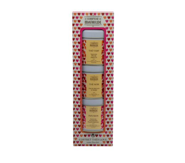 Le Comptoir de Mathilde - Dárková sada čajů Love Tea - 3x 25g