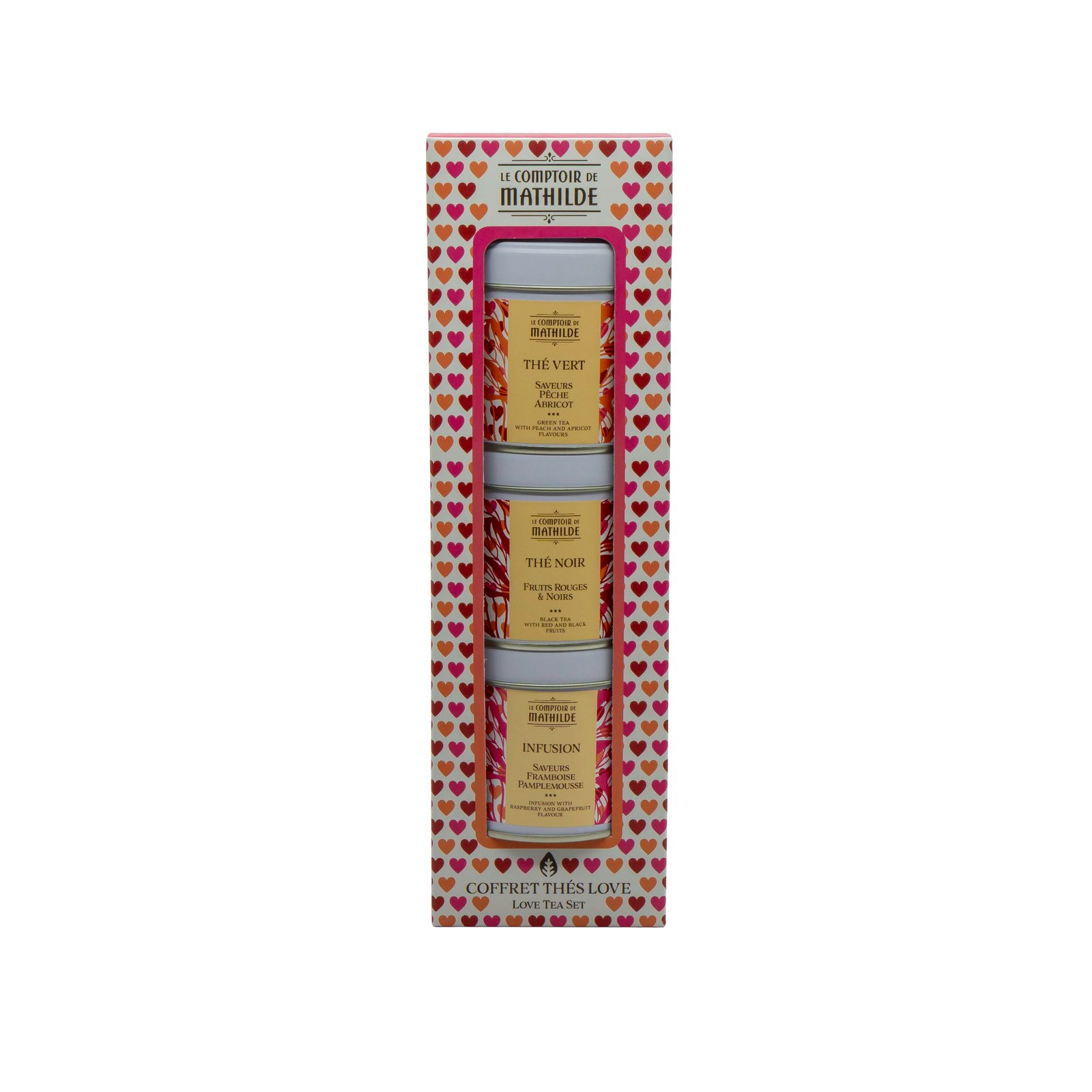 Le Comptoir de Mathilde - Dárková sada čajů Love Tea - 3x 25g