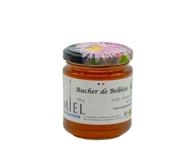 Rucher de Belbéze - Kaštanový med - od farmáře z jižní Francie (Albi) - 250g