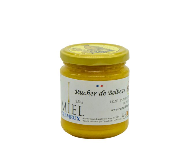 Rucher de Belbéze - Krémový med - od farmáře z jižní Francie (Albi) - 250g